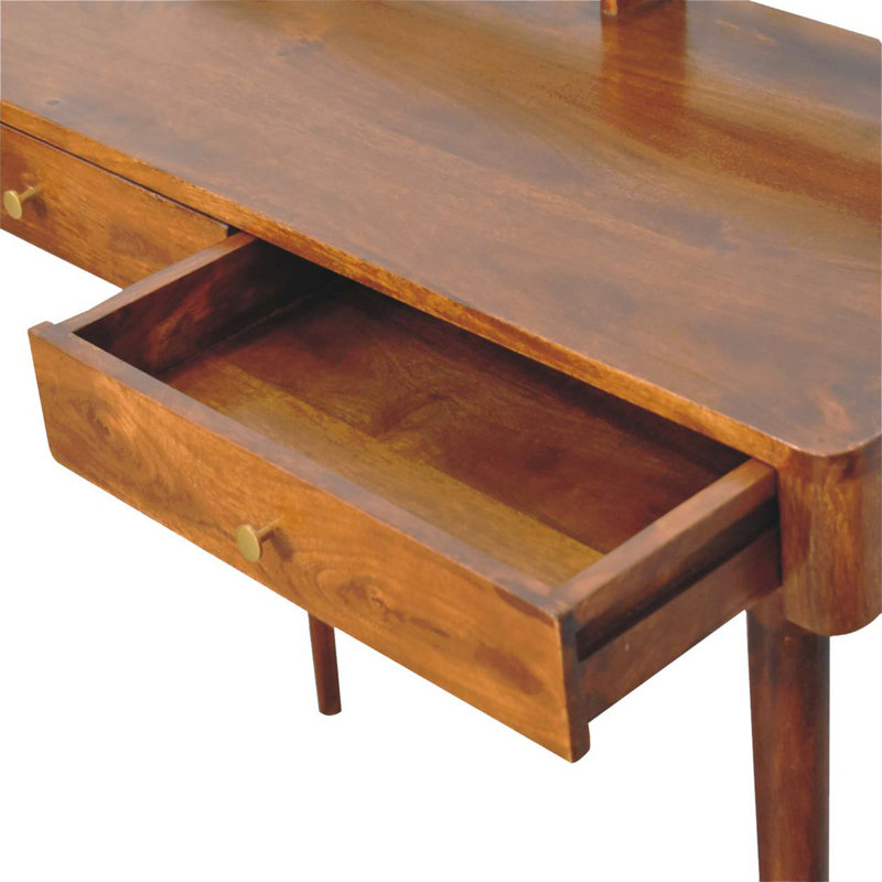 Elevated Chestnut Console Table