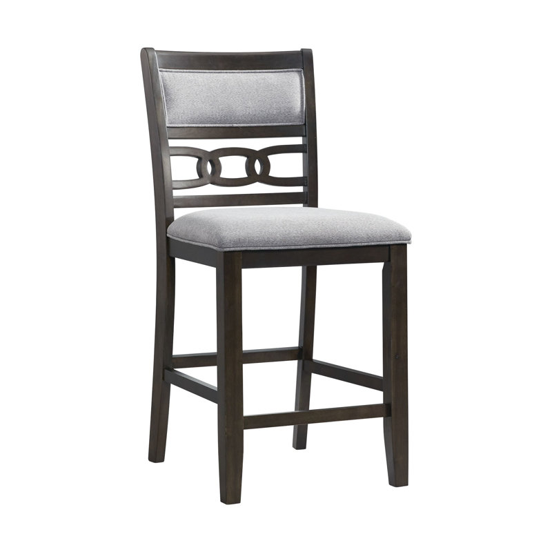 Relyea 19'' H Upholstered Side Chair, Walnut, 36" H x 42" L x 42" W