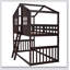 Twin Over Twin House Bunk Bed With Ladder, Wood Bed-1145207102