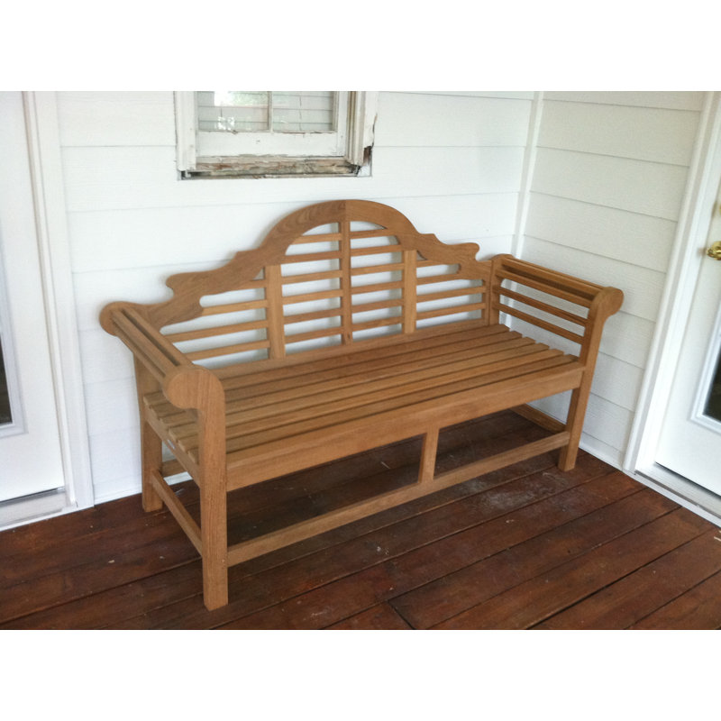 Banc d'extérieur en teck Lutyens, Brun, H 39 po x l 67 po x P 24 po