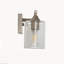Applique murale 6 lumières en nickel nickel brossé pour salle de bain, verre cylindrique transparent-1713517558
