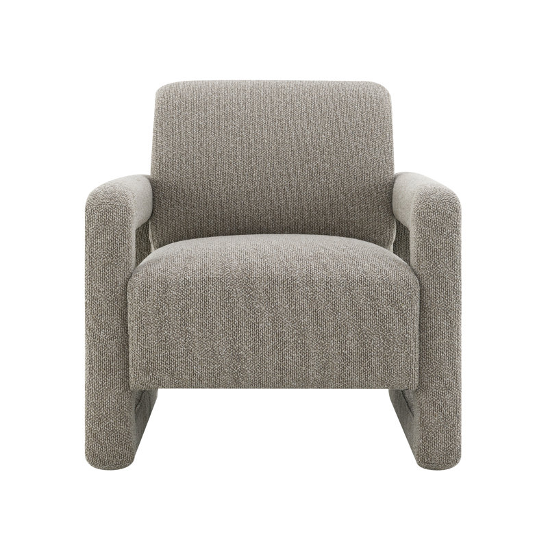 Fauteuil d'appoint en chenille Glenda Grey