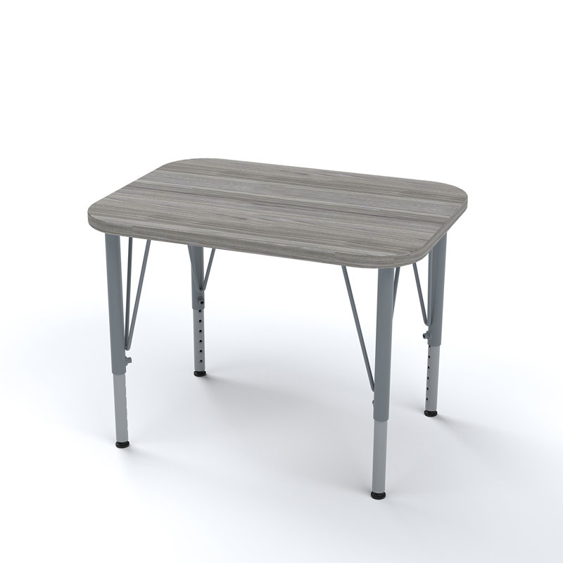 Manufactured Wood 23'' h x 32'' w Adjustable Collaborative Desk, Gris orme ombré