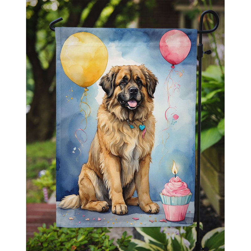 Drapeau de jardin «Happy Birthday», Leonberg