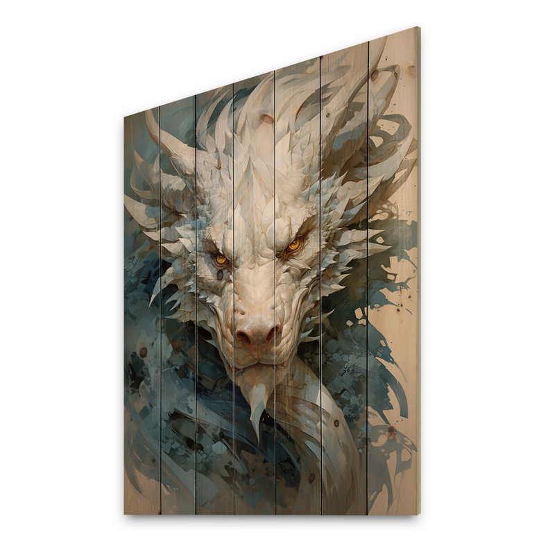Adame - Décoration murale abstraite en bois sur bois de pin naturel, H 44 po x l 34 po