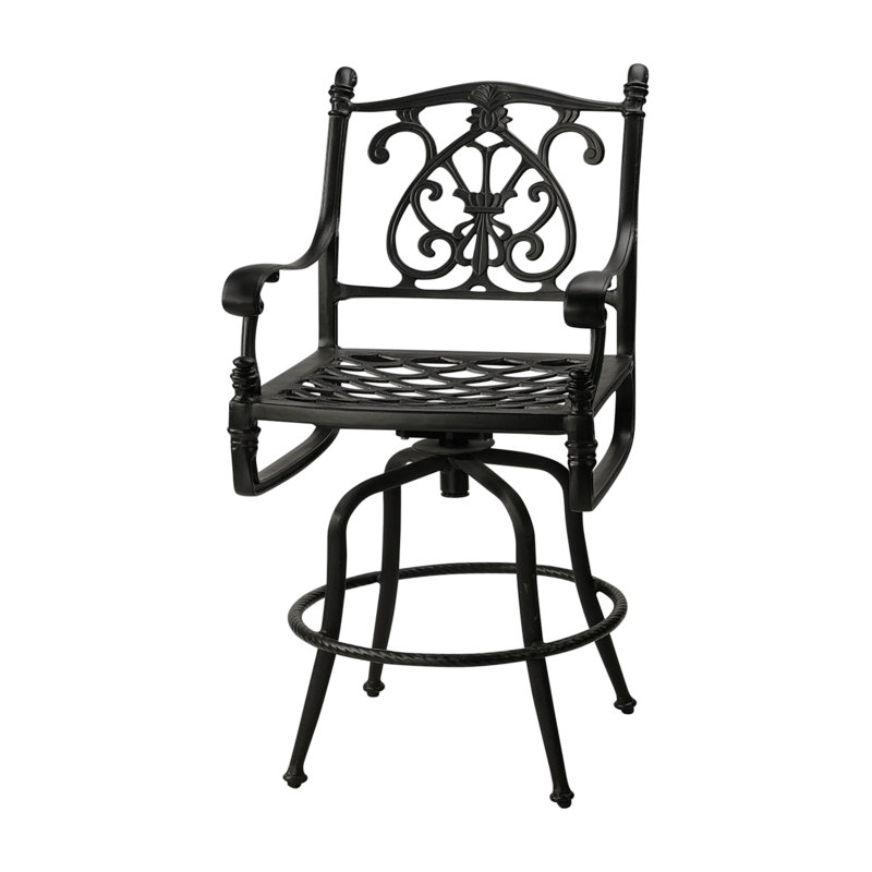 Florence Swivel Balcony Stool, Desert Bronze, 25" Seat Height
