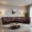 6-Piece Genuine Top Grain Cowhide Leather Power Reclining Sectional With Bluetooth Speaker And Multifunction Console Station-297999731