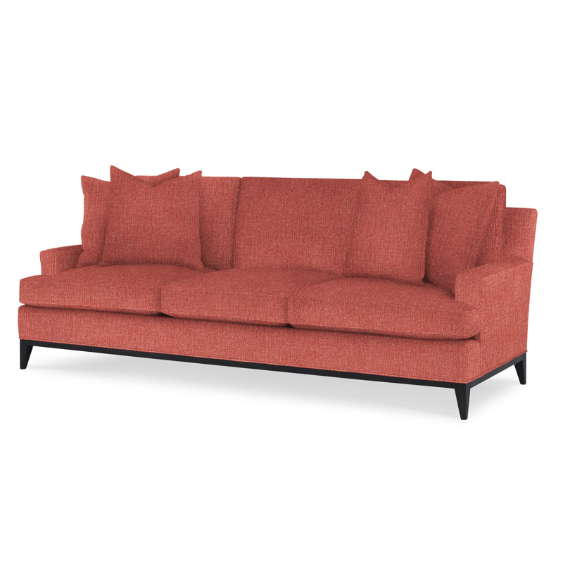 Dapper Upholstered 88'' Sofa, Espresso, Margaret Lipstick