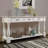 63Inch Long Wood Console Table With 3 Drawers And 1 Bottom Shelf For Entryway Hallway Easy Assembly Extra-Thick Sofa Table-25010875