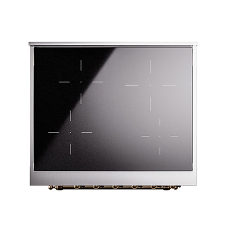 ILVE Nostalgie II Noblesse 30 in Induction Range, Antique White/Bronze