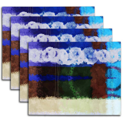 Napperon abstrait en polyester