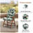  Adirondack Chair Cushion High Back Tufted Outdoor Seat Cushion 48X21x4 Inch Waterproof Patio Furniture Cushion For Rocking Chairs, UV Fade Resistant Garden Cushion,Floral-1639851129
