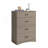 4-Drawer Chest,Brown Finish