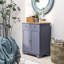 Armoire de rangement grise pour le salon - 2 tiroirs, tablette double porte, buffet à hauteur réglable avec tiroirs et gris. Cuisine, pièce, salle de bain. Fabrication