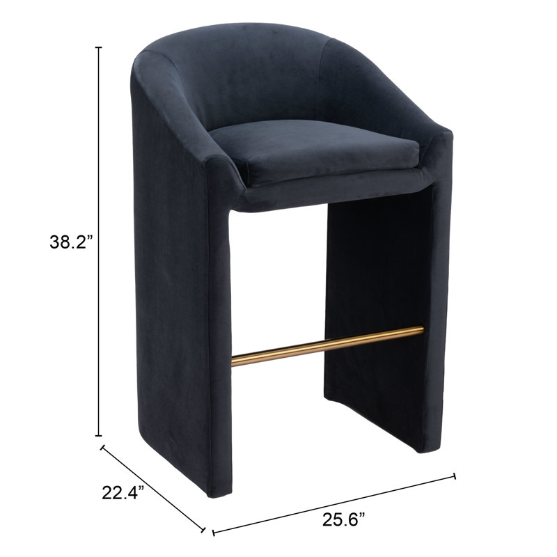 Emas Upholstered Counter Stool, Bar Stool (29.9'' Seat Height)