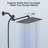 100 Nozzle Rainfall Shower - Adjustable Angle Head High Flow Rate With Hose 2.5 Gpm-118036821