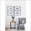 Miroir mural rectangulaire en bois avec cadre noir antique pour le salon-82945686