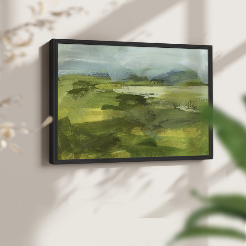 Emerald View IV - Reproduction encadrée - Restickable, H 16 po x l 20 po, Noir, noir, noir, noir
