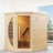 1 Person Far Infrared Red Cedar Wooden Indoor Sauna Room With Recliner