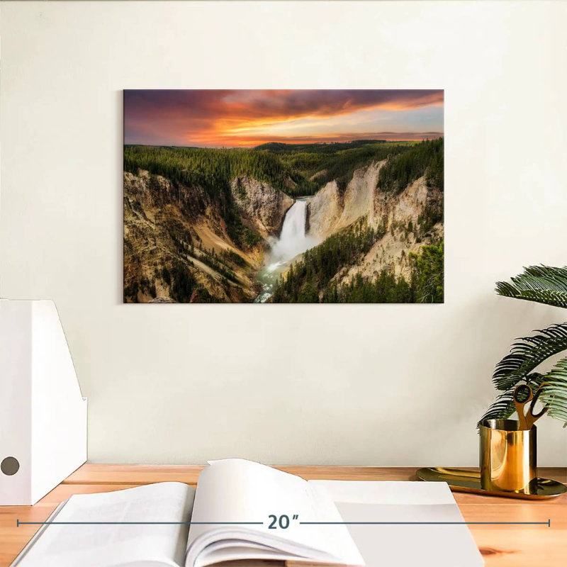 Cascades d'Alvord Yellowstone, H 8 po x l 12 po