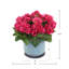 Begonias in Dotted Ceramic Pot-42062680