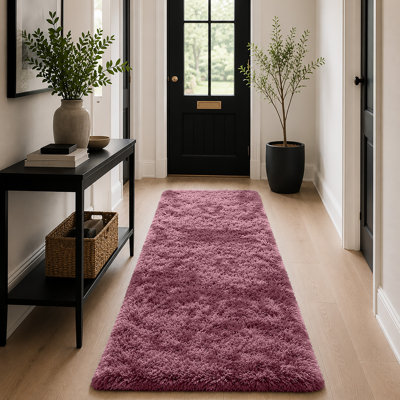 Luxury Plush Shaggy Area Rug & Runner, Soft Deep-Pile Non-Slip Living Room Carpet