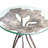 Poseidon Glass Top End Table