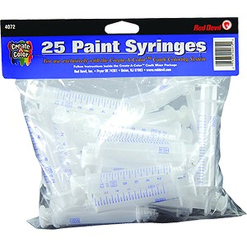 Red Devil 4072 Create-A-Color Syringe (25Pk)