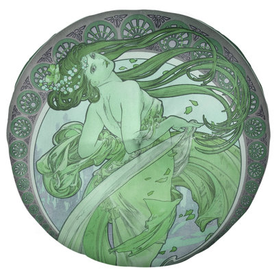 Oreiller de plancher Alphonse Mucha the Dance