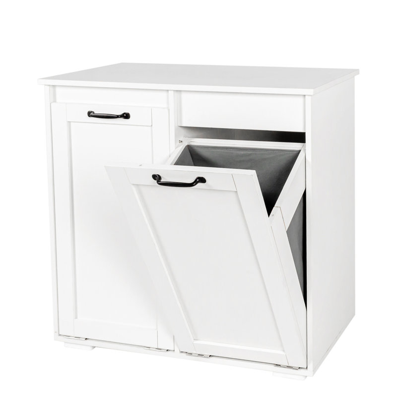 Armoire à linge blanche - Organisez votre panier efficacement spacieux avec des cloisons qui se séparent facilement