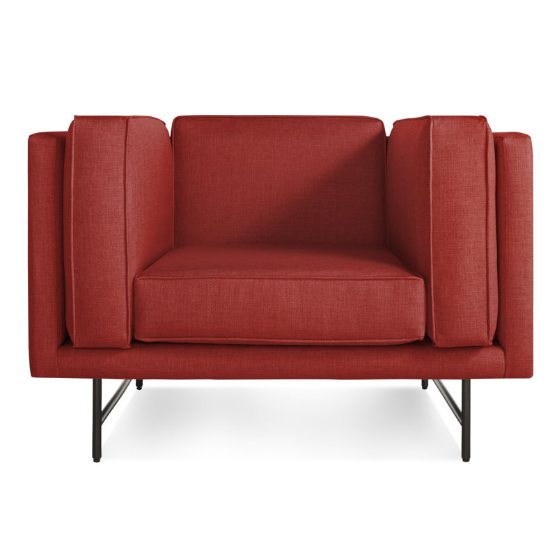 Bank Club Chair, Lava Polyester Blend, Black