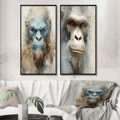 Bigfoot Portrait - Bigfoot Wall Decor Set Of 2