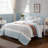 Dawn 6 Piece Cotton Percale Quilt Set with Throw Pillows-1702817170-1702817173