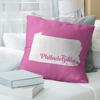 US Cities & States Linen Pillow