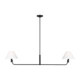 Sean Lavin Colfax Dining Room Chandelier With White Linen Shade