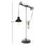 Lampe de table de style industriel avec ampoule Edison, fabrication en aluminium, abat-jour noir