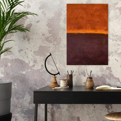 Edge Red Minimalist Abstract Art