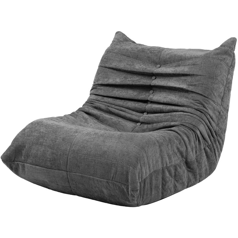 Fauteuil de plancher 35 po, Grey Polyester Blend
