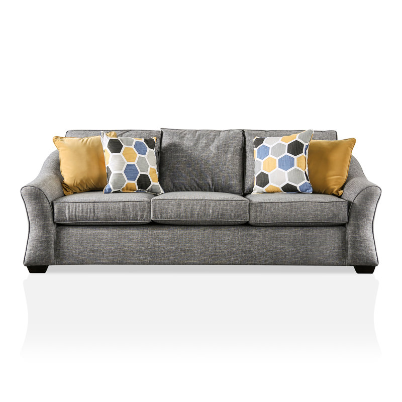 Canapé Bolander Hagal, 100% polyester gris clair