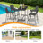 4-Piece Patio Bar Stools With High Back And Armrests (Set Of 4)-926647268