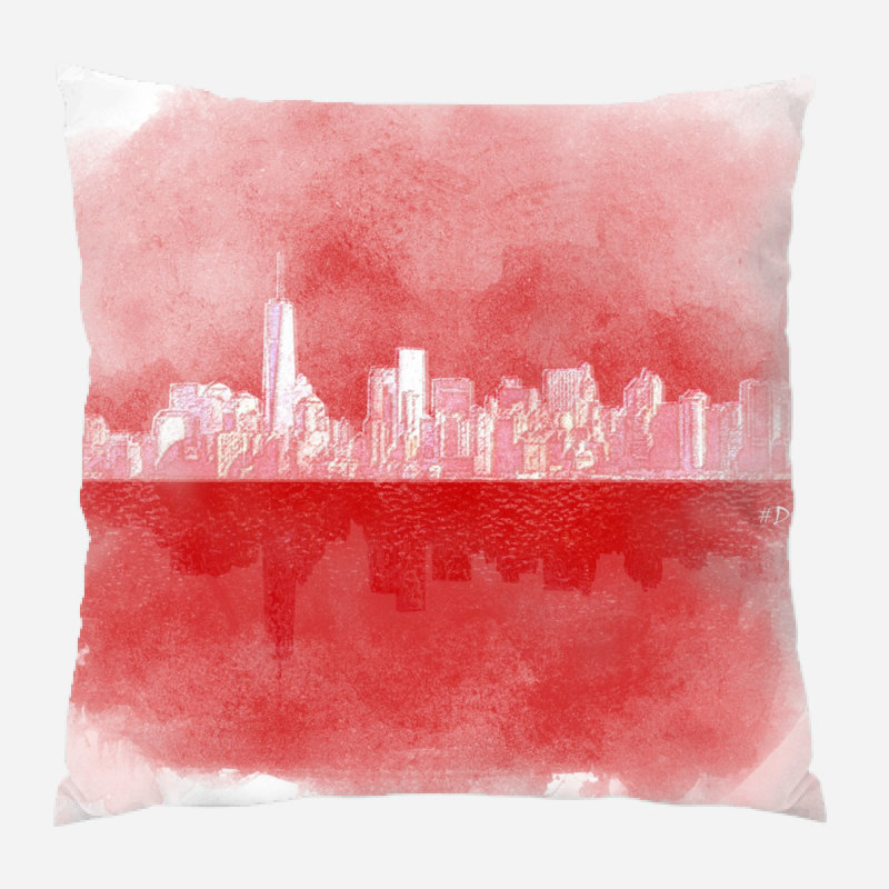 Galewood Outdoor Reversible Throw Pillow, Microsuede, Indoor