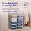 Contenant de rangement en plastique empilable Homz-107129368-131374593-131374595
