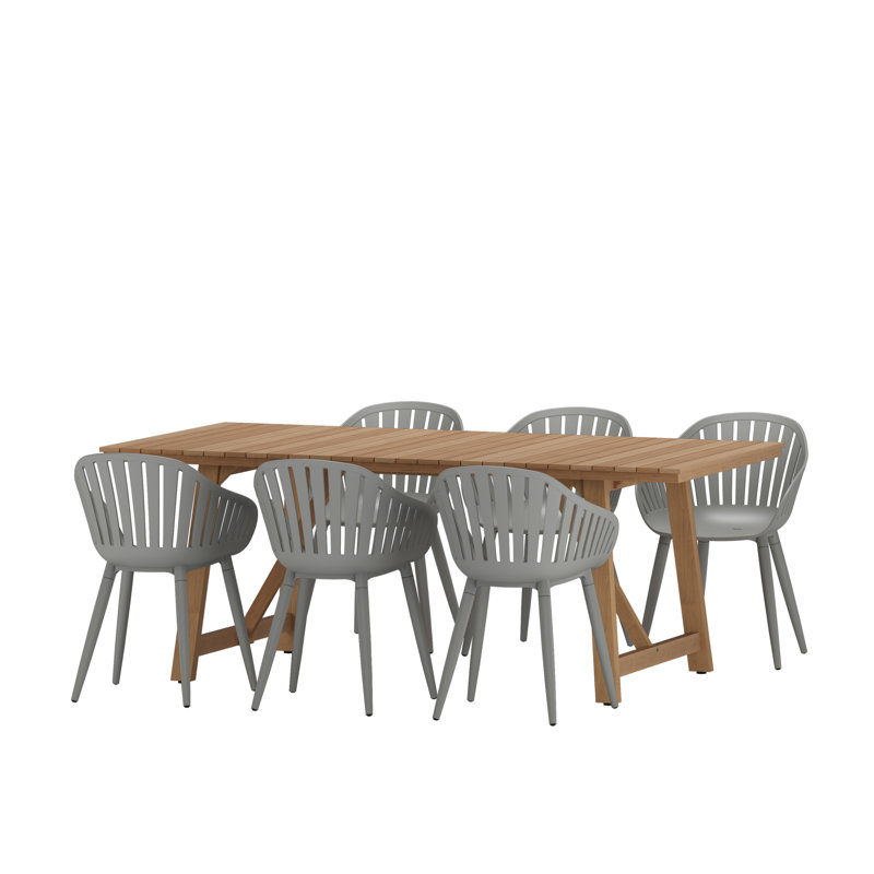 Ensemble de salle à manger Anautica, gris