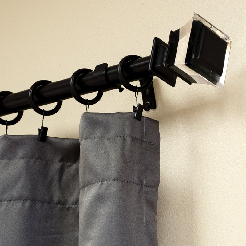 Nagle Adjustable Single Curtain Rod