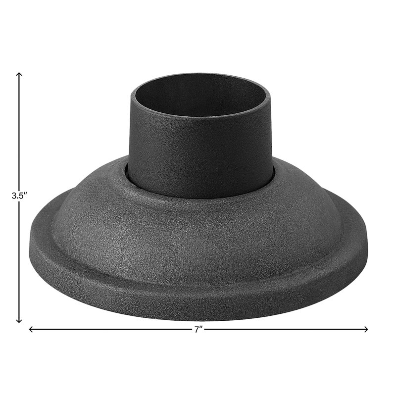 Support pour pilier d'extérieur, Zinc vieilli