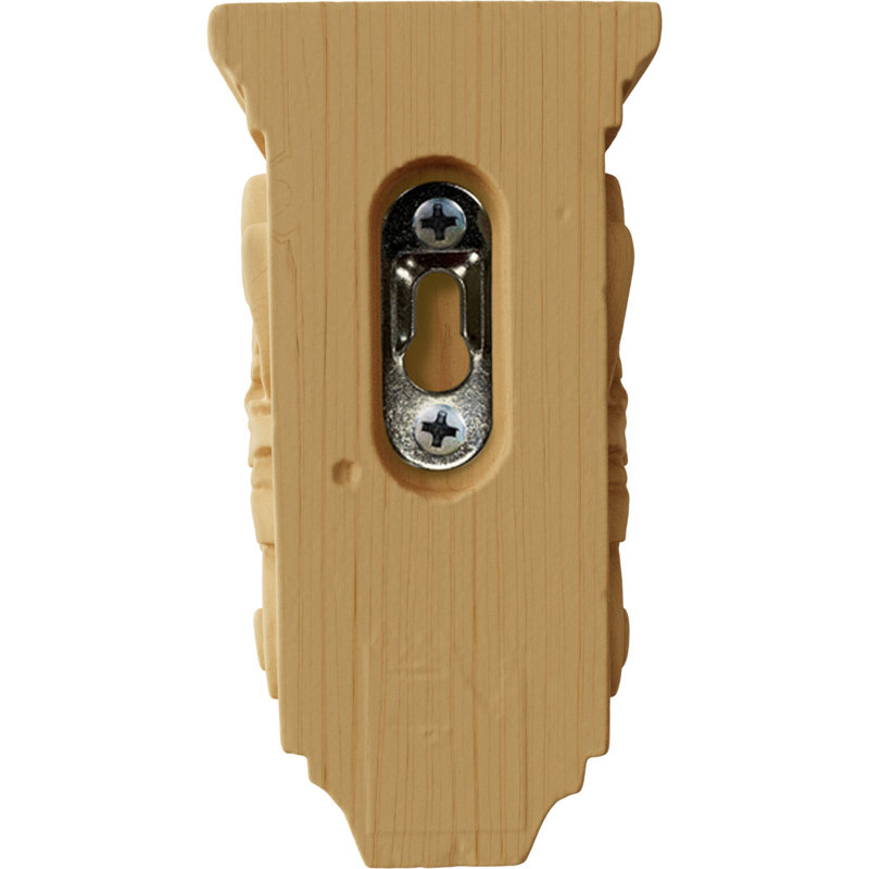 Support en bois / corbeau H 4,25 po x l 2,25 po x P 2,25 po, Aulne