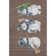 Premium Machine Washable Ingrassellino AMF1826 Happy Snowmen Holiday Rug