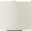 Lampe de table Sanne avec béton gris et abat-jour ivoire / crème, H 19,76 po x l 12,77 po x P 12,84 po
