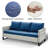 Ingvald 74 " W Straight Metal and Steel Patio Sofa with Cushions-431360484