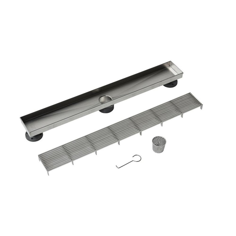 Stainless Steel Linear Shower Drain Wedge Wire Grate, 36"